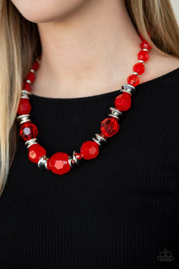 Paparazzi Dine and Dash Red Necklace