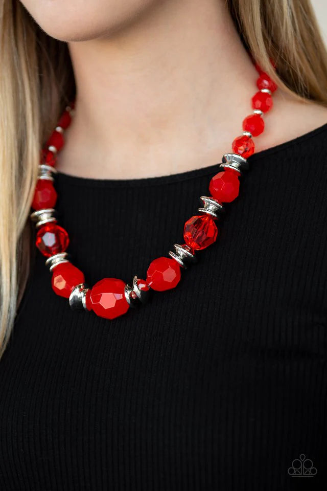 Paparazzi Dine and Dash Red Necklace