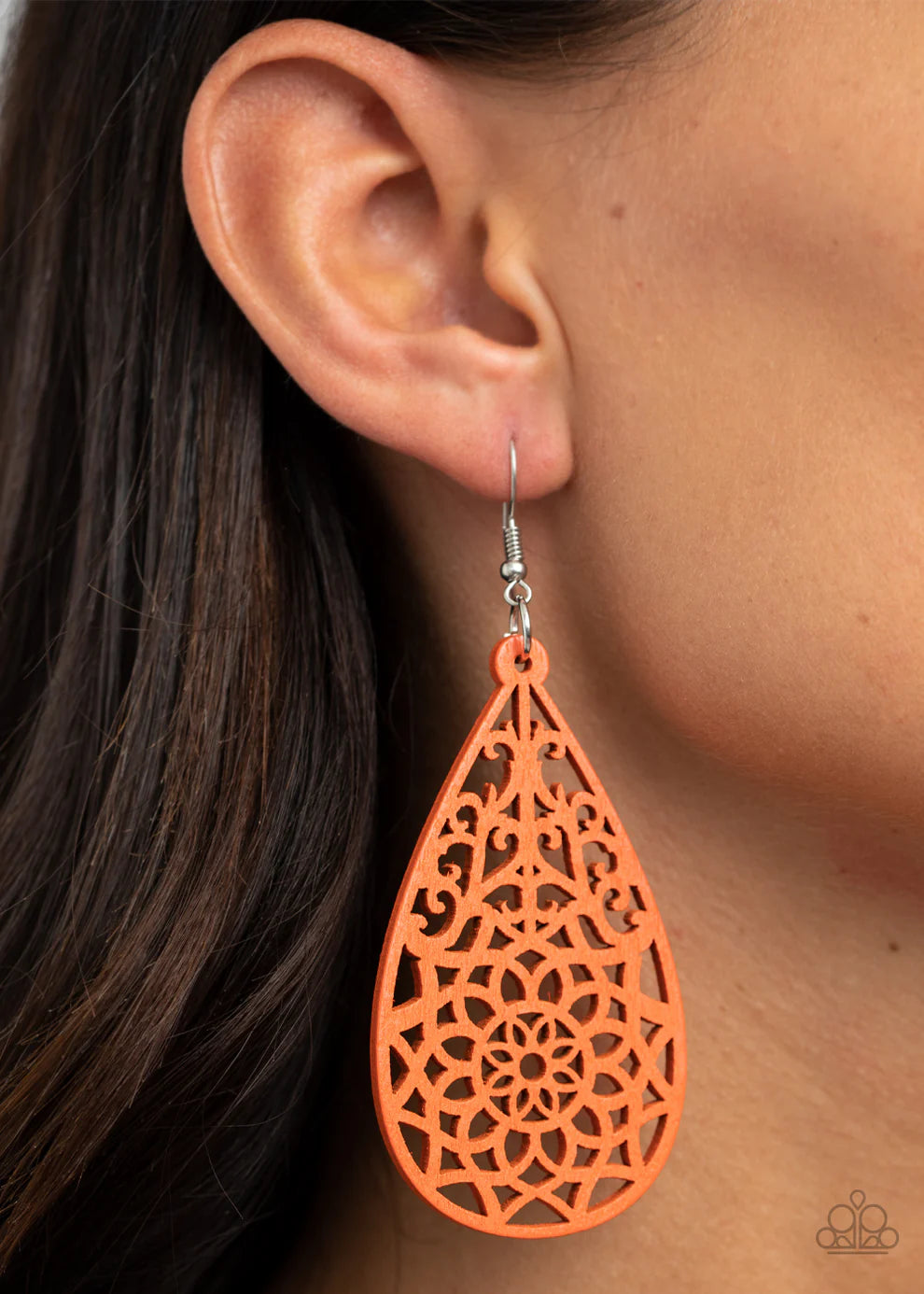 Paparazzi Seaside Sunsets - Orange Earrings
