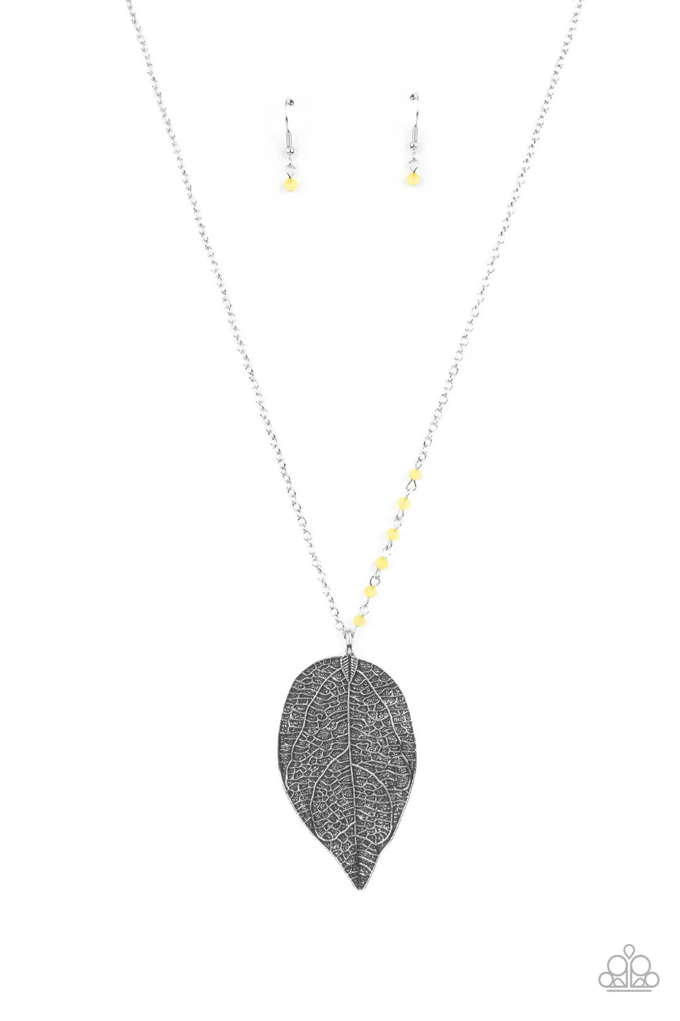 Paparazzi Frond Fantasy Yellow Necklace