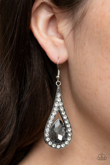 Paparazzi A-Lister Attitude Silver Earrings