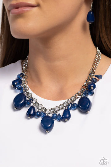 Paparazzi  Venetian Vacation - Blue Necklace