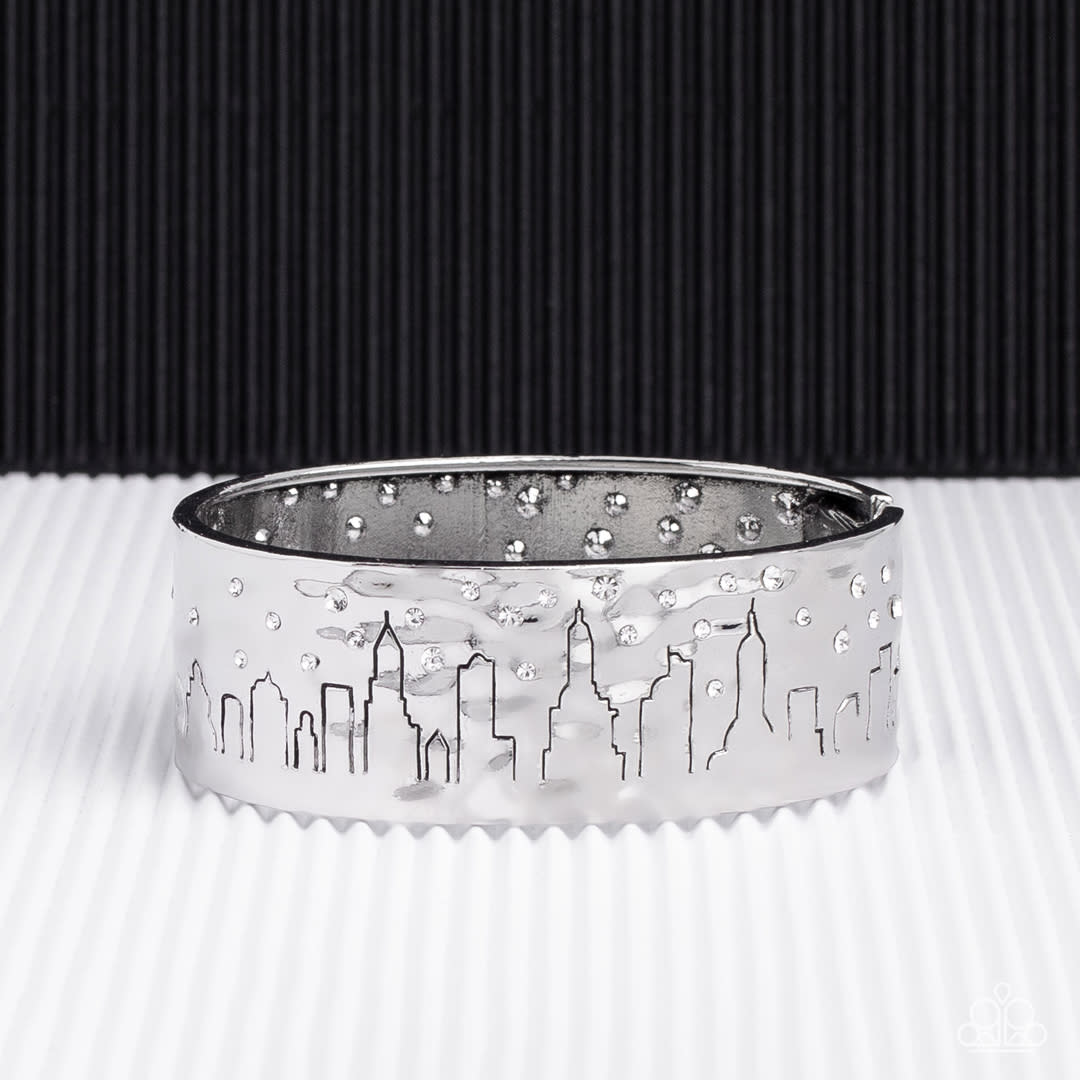 Starry Skyscrapers - White Bracelet