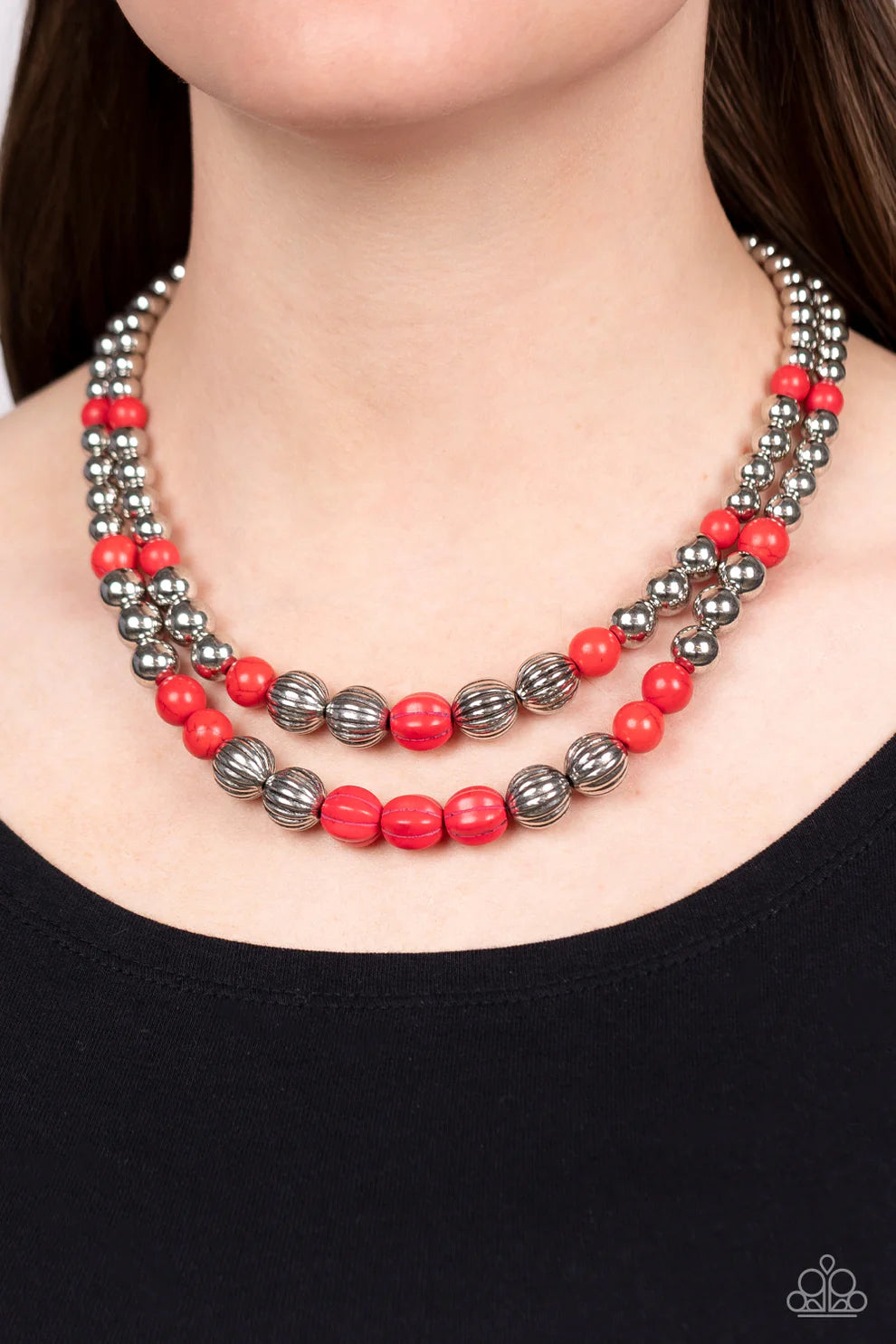 Paparazzi Country Road Trip Red Necklace