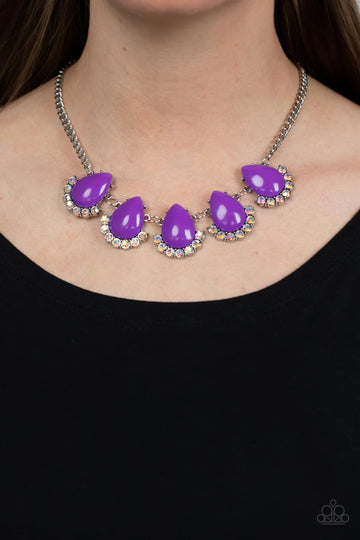 Paparazzi Ethereal Exagerations- Purple Necklace