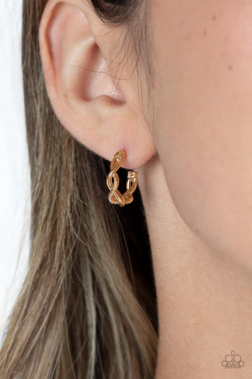 Paparazzi Infinite Incandescence - Gold Hoop Earring
