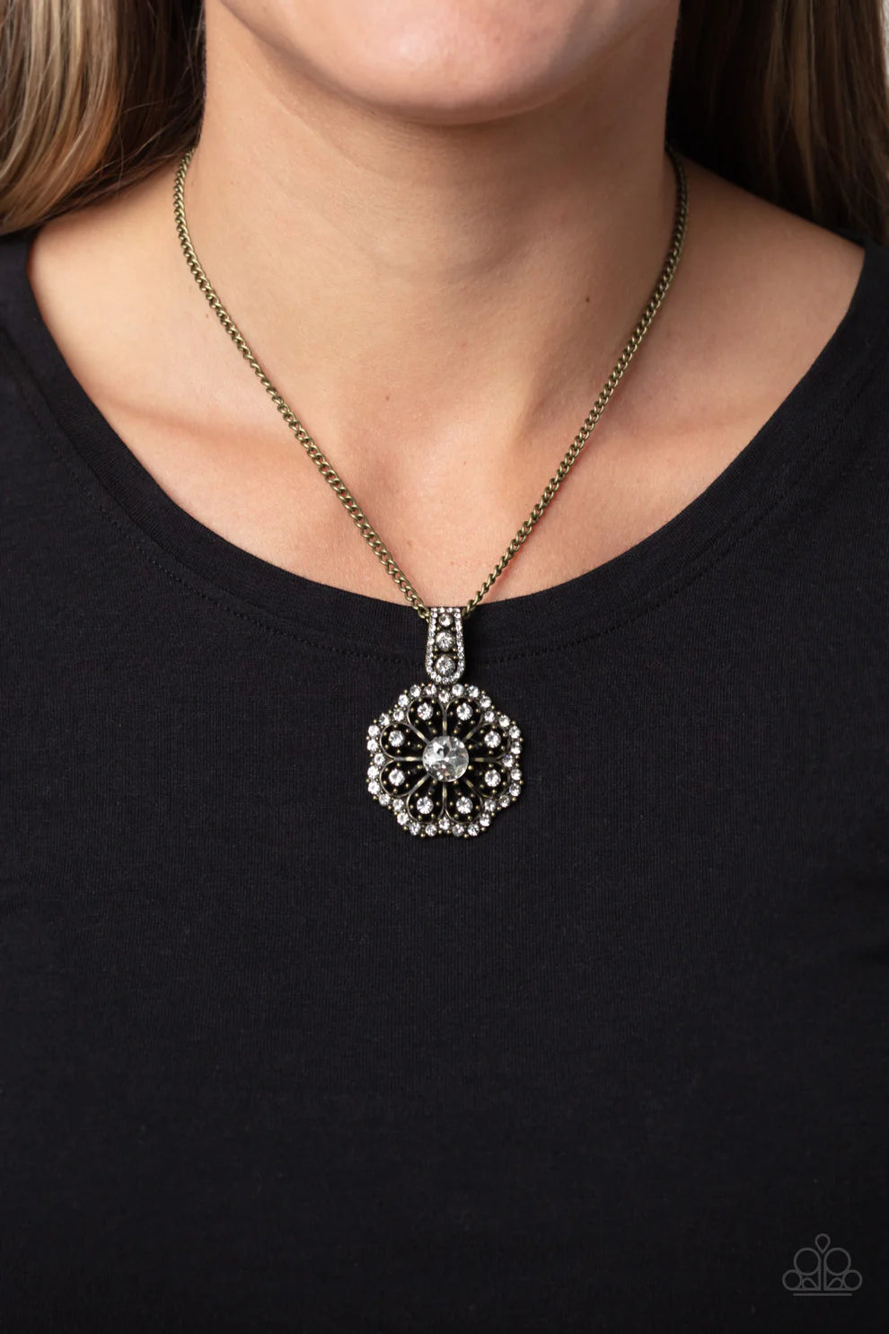 Paparazzi Bewitching Brilliance Brass Necklace