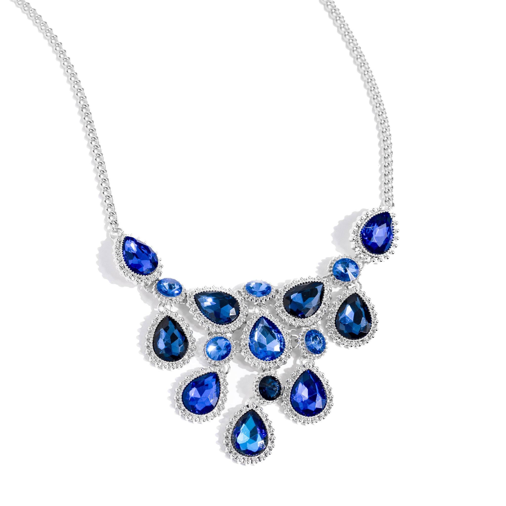 Dripping in Dazzle - Blue Necklace