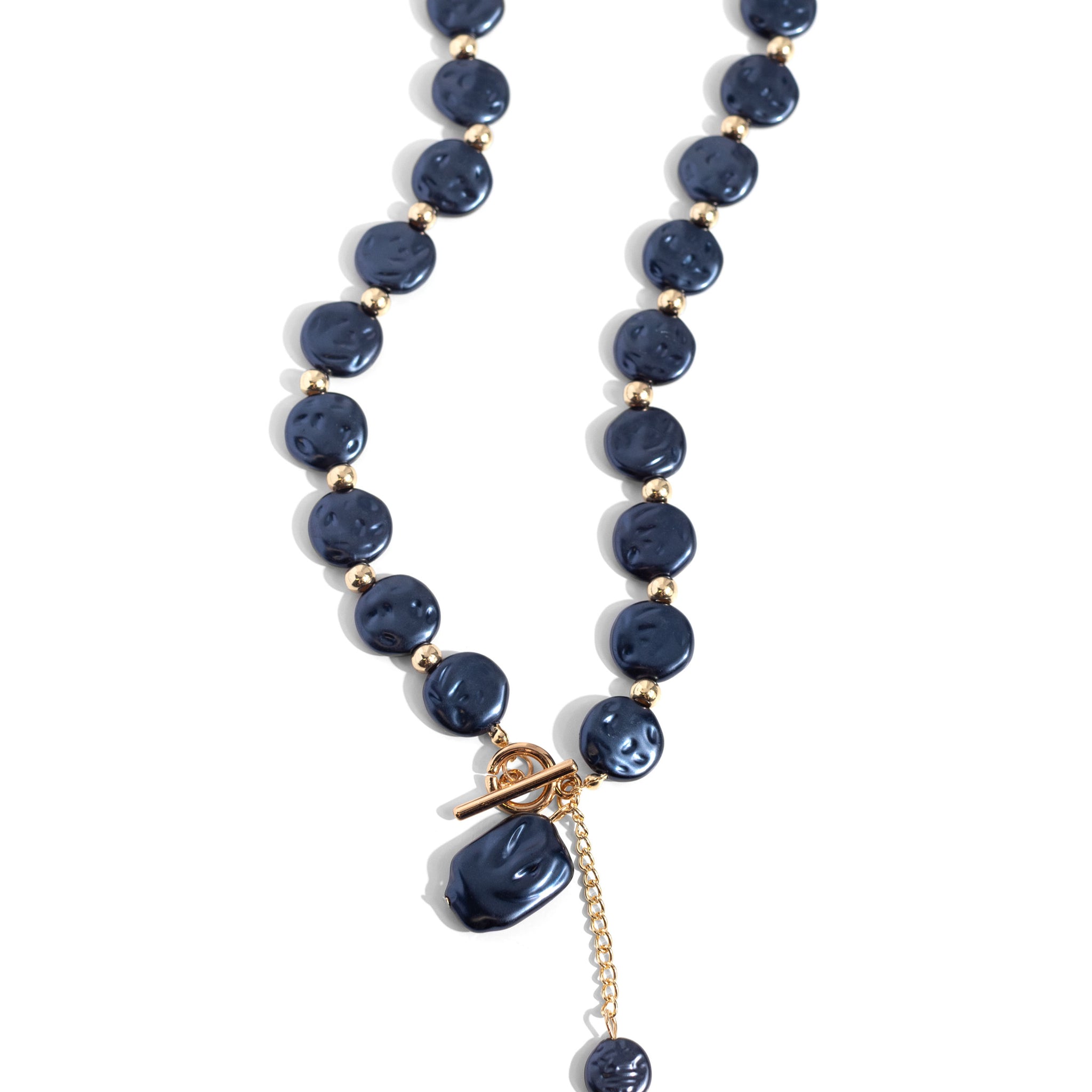 Beaming Baroque - Blue Necklace