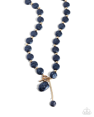 Beaming Baroque - Blue Necklace