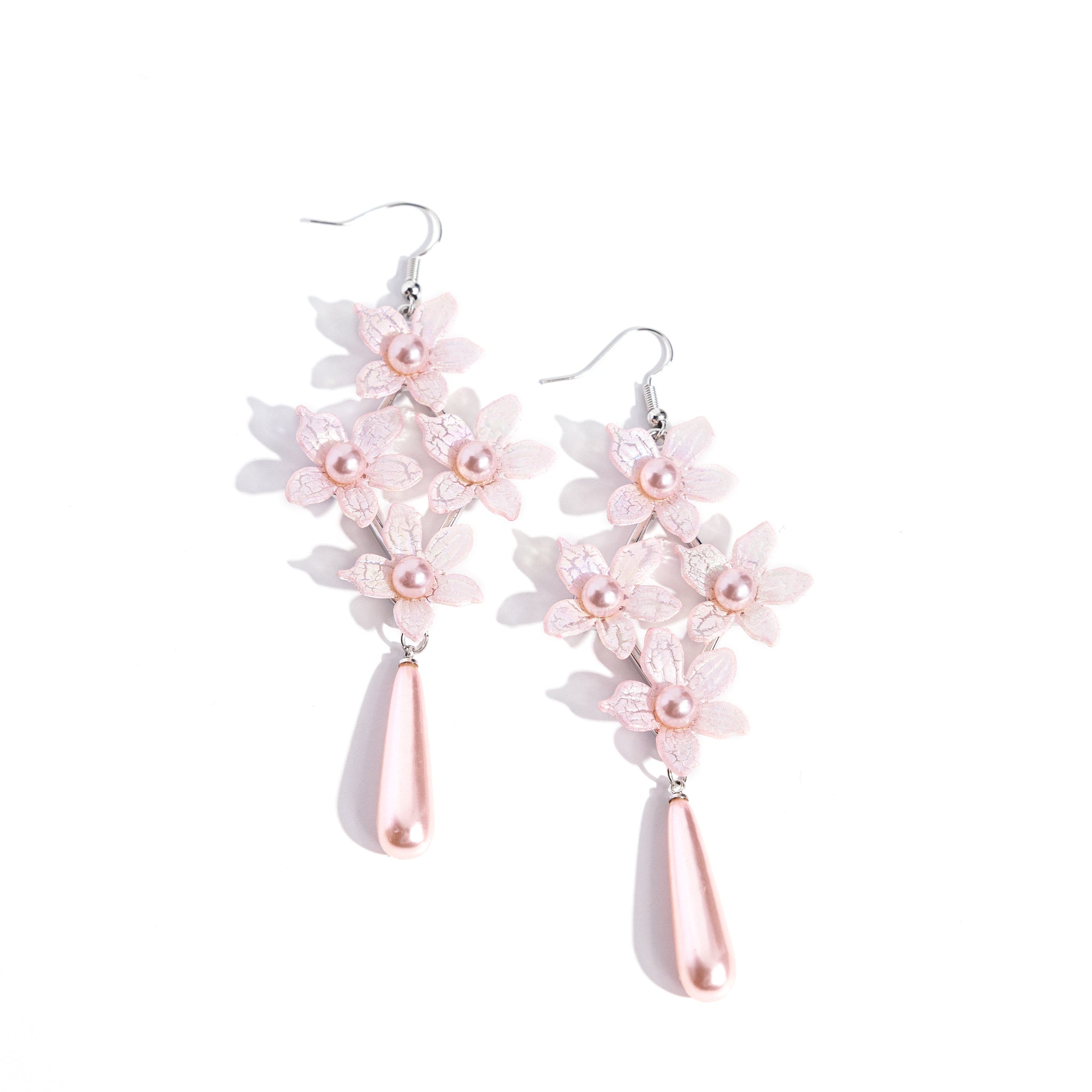 Vintage Veining - Pink Earring