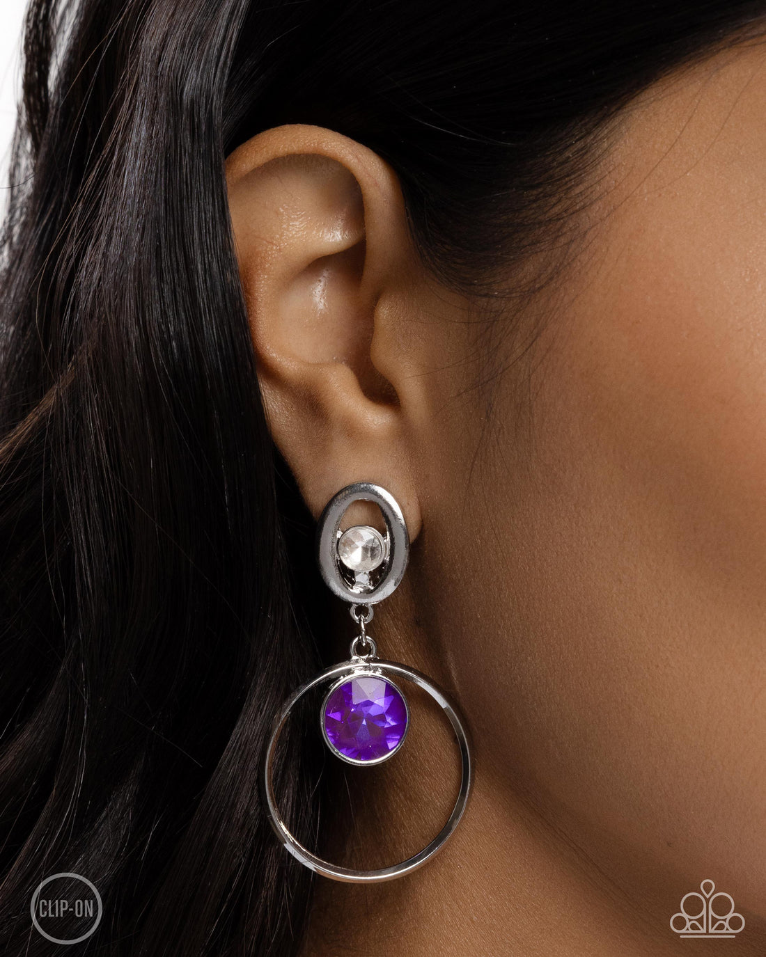 Modern Moment - Purple Earring