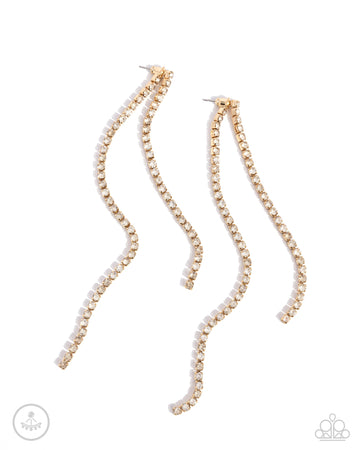 PAPARAZZI CONVENTION EXCLUSIVE Elevated Elegance - Gold Post Earrings