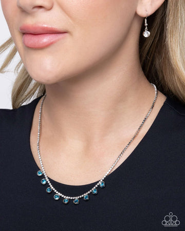 Paparazzi  Conveying Charm - Blue Necklace