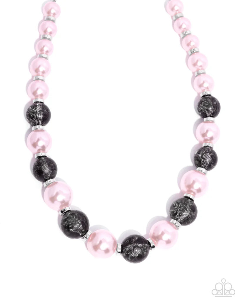 Lacy Lady - Pink Necklace