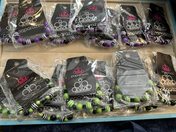 Starlet Shimmer - Purple & Green Bracelets - set of 5