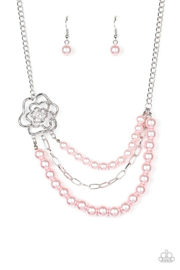 Fabulously Floral Pink Necklace