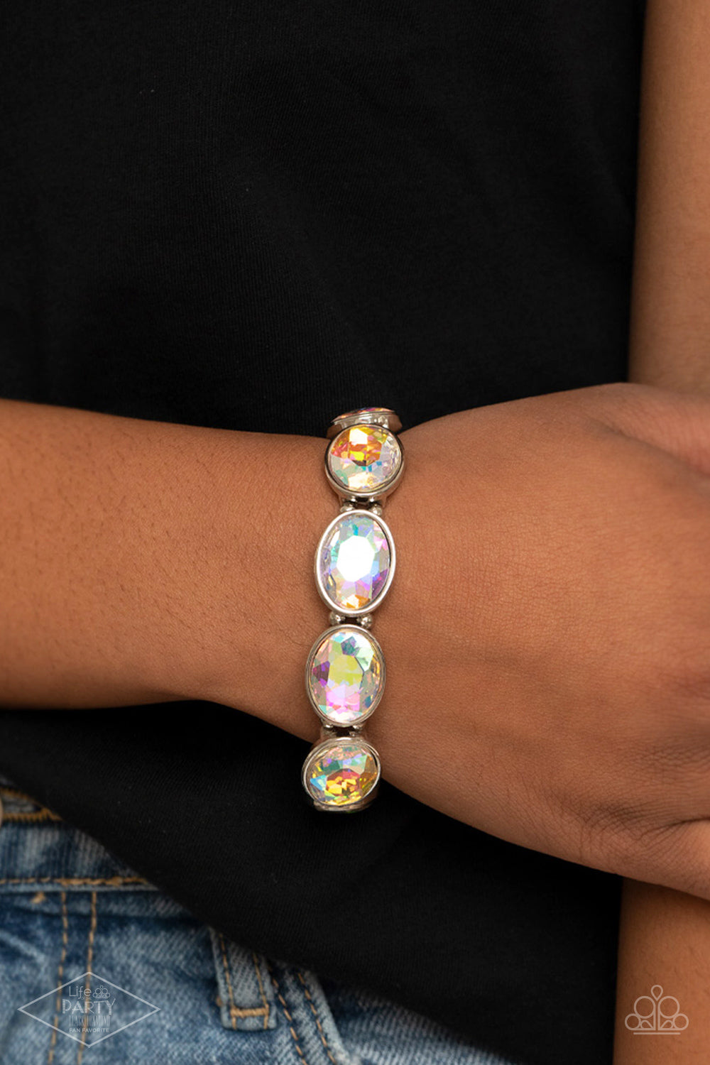 Diva In Disguise - Multi Iridescent Bracelet