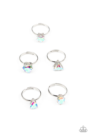 Starlet Shimmer Iridescent Rings