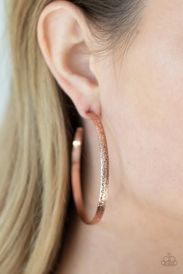 Rustic Radius - Copper Earrings