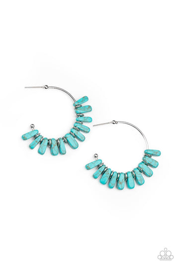 Poshly Primitive - Blue Earring