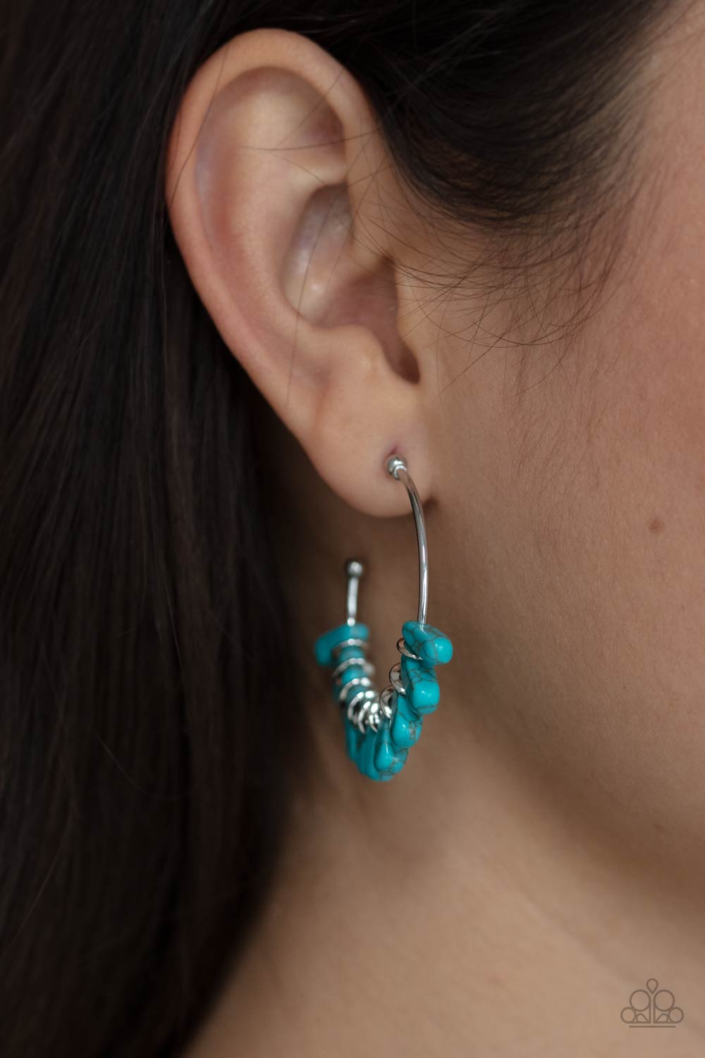 Poshly Primitive - Blue Earring