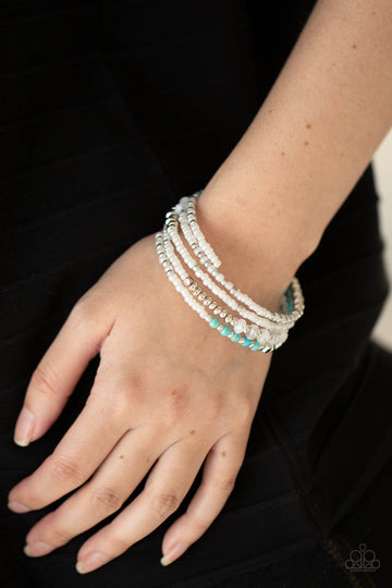 INFINITELY DREAMY - WHITE COIL BRACELET