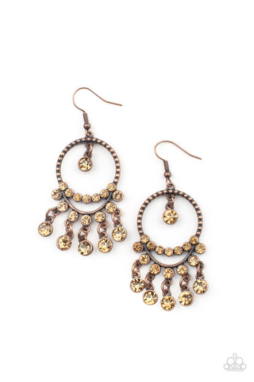 Cosmic Chandeliers - Copper Earring