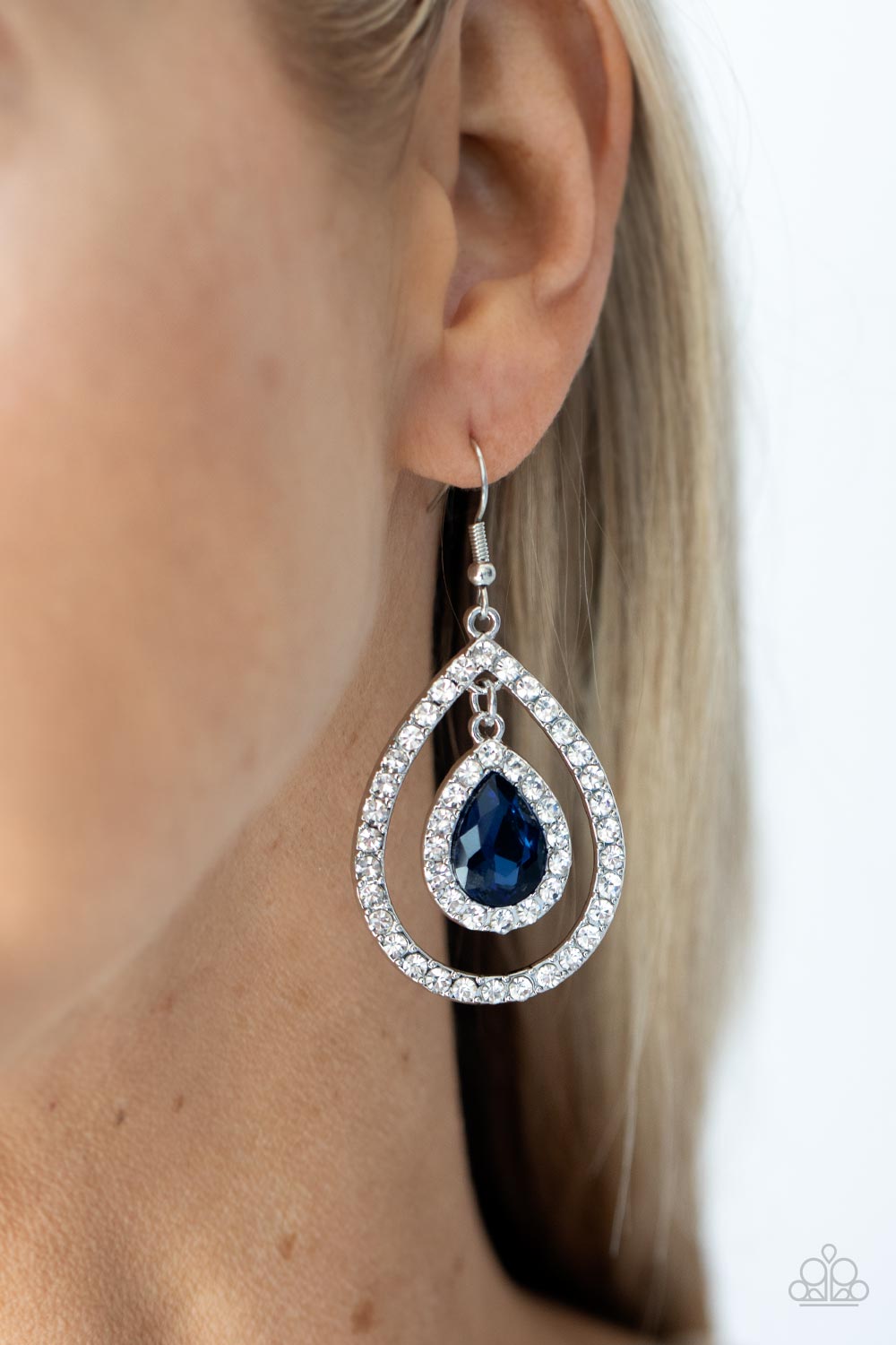 Blushing Bride - Blue Earring