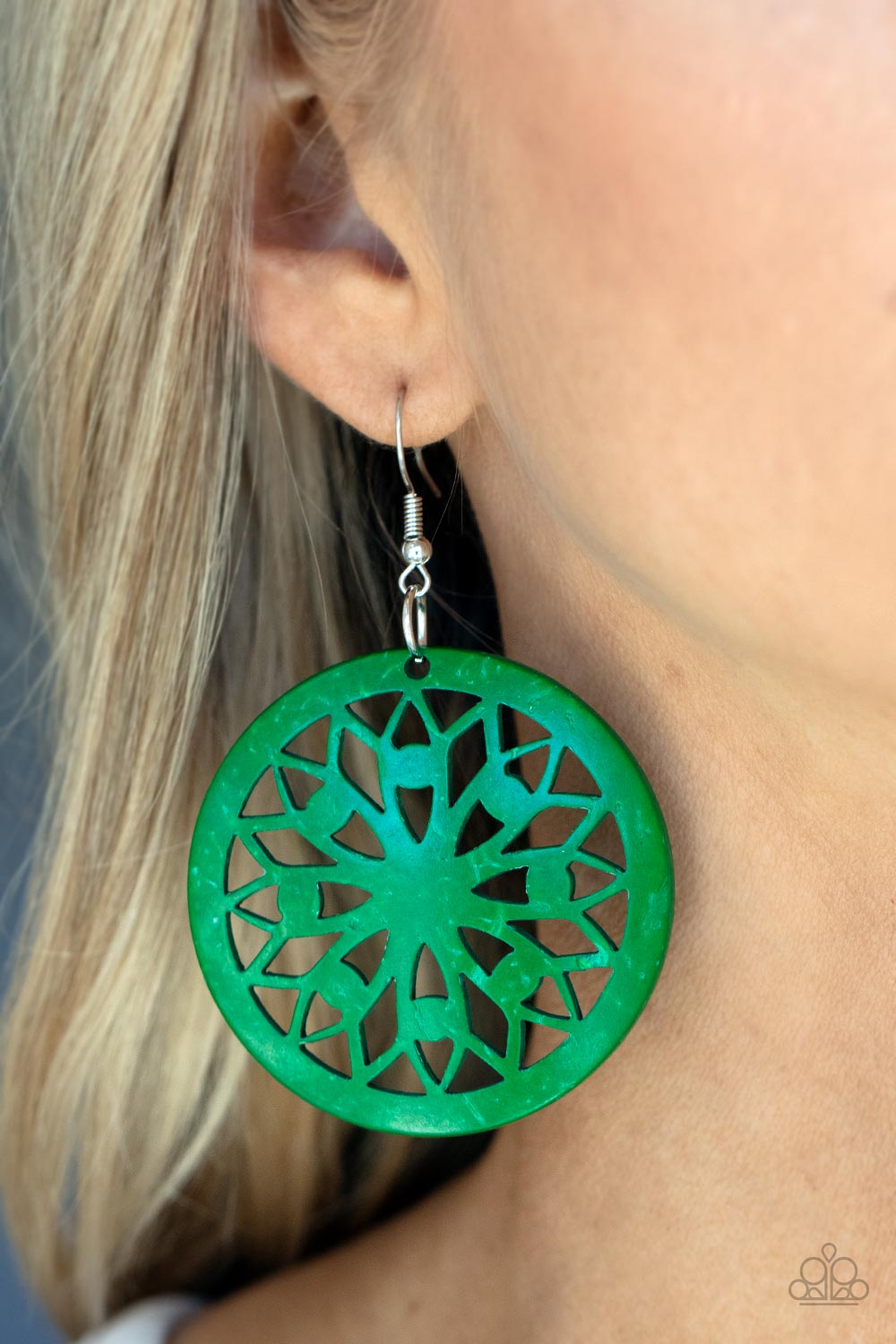 Ocean Canopy - Green Earring