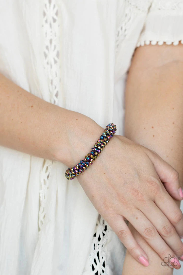 Wake Up And Sparkle - Multi Oil Spill Bracelet