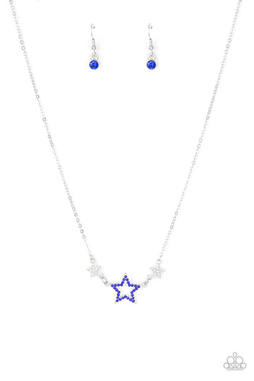 United We Sparkle - Blue Necklace