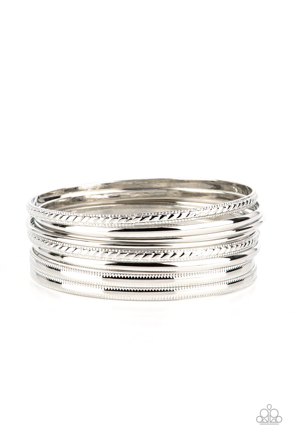 Stackable Shimmer - Silver Bracelet Bracelet