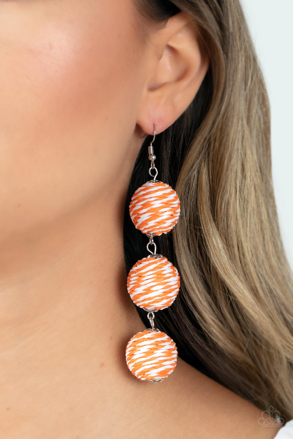 Laguna Lanterns - Orange Earring