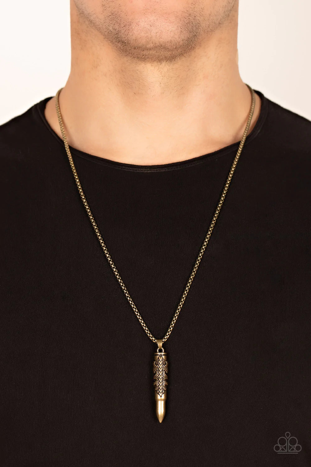 Mysterious Marksman Brass Urban Necklace