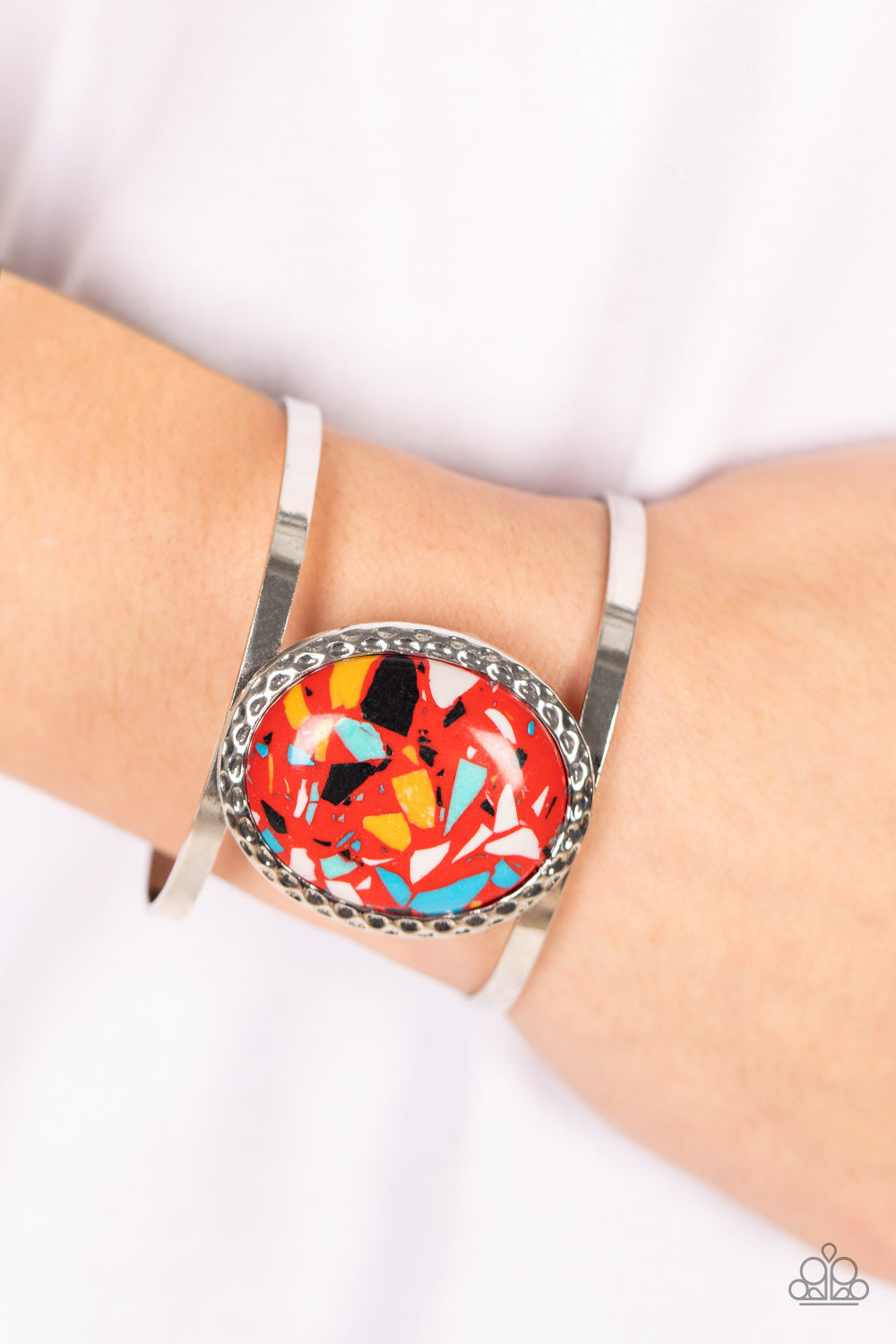 Tantalizingly Terrazzo - Red Bracelet