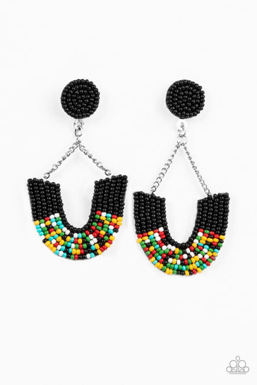 Make it RAINBOW - Black Earring