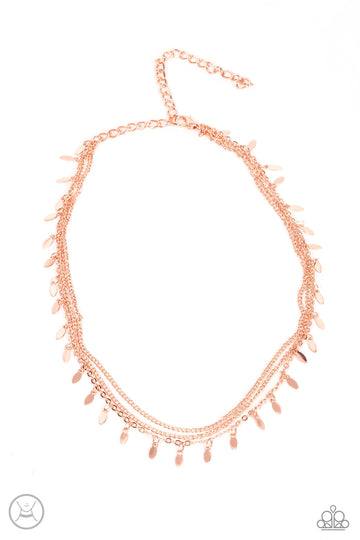 Monochromatic Magic - Rose Gold Necklace