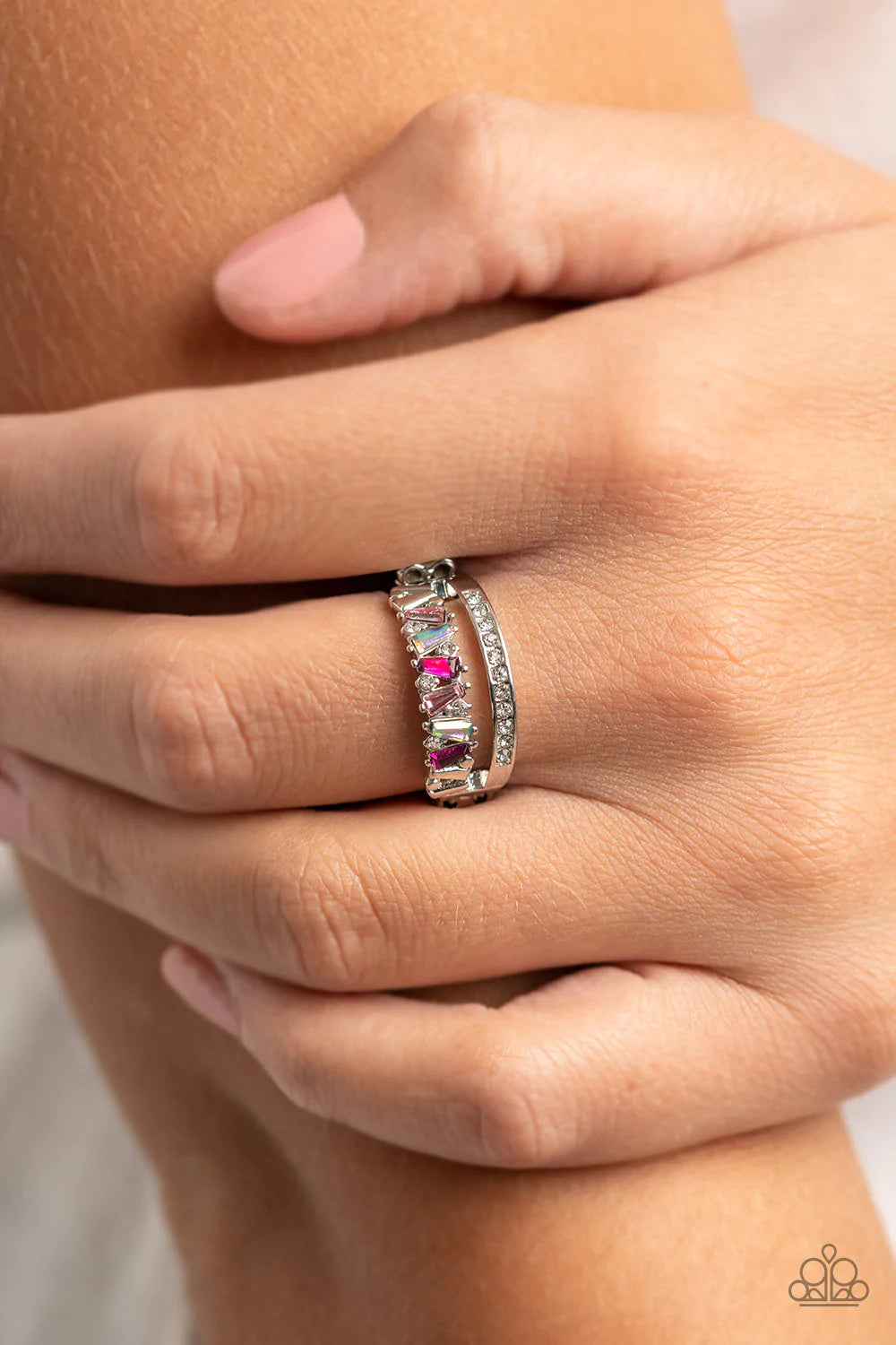 Fractal Fascination Pink Ring