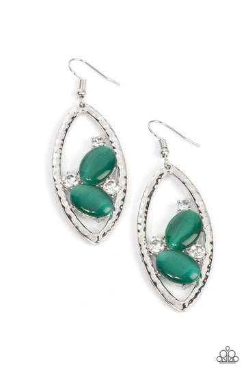 Famously Fashionable - Green  Earring