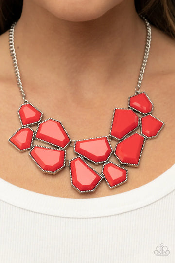 Double-DEFACED - Red Necklace
