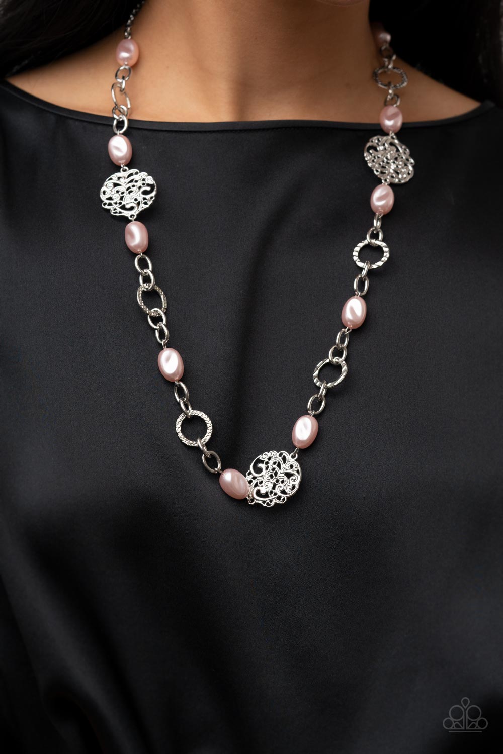 Social Soiree - Pink Necklace