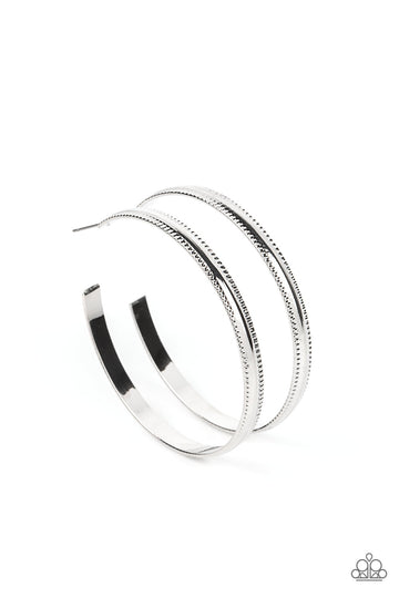 Monochromatic Magnetism - Silver Earring