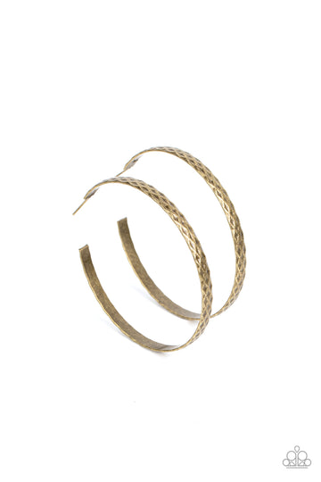 HOOP-De-Do - Brass Earring