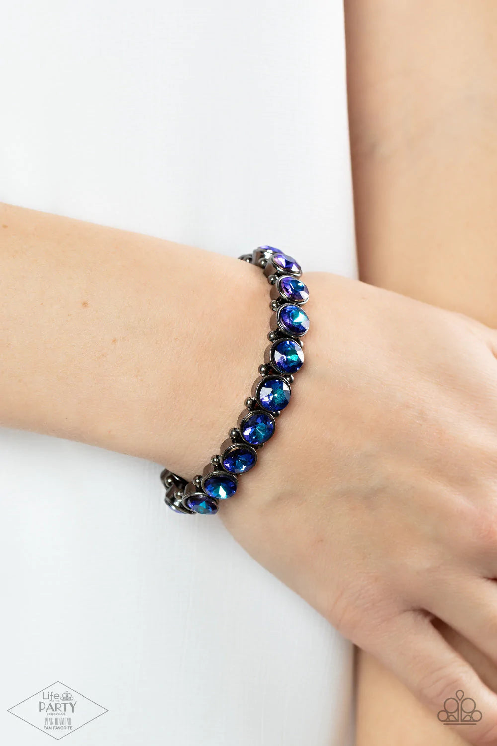 Sugar Coated Sparkle Multi Blue/Purple Bracelet