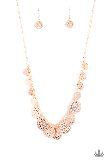 CHIME Warp - Rose Gold Necklace