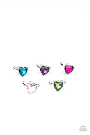 Starlet Shimmer Heart Rings