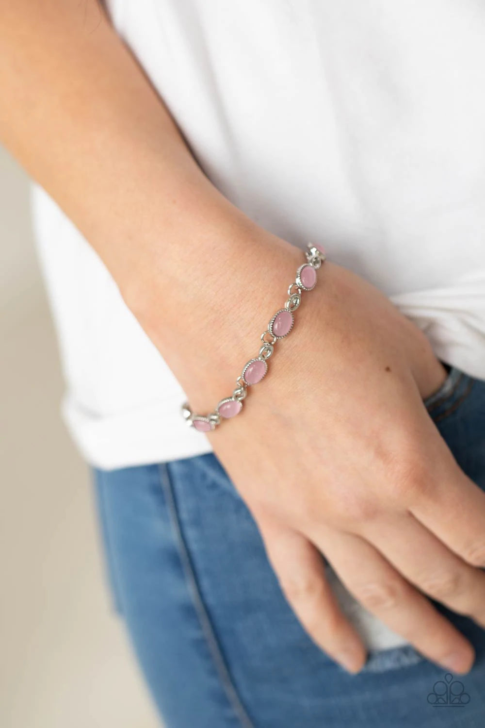 Paparazzi Blissfully Beaming Pink Clasp Bracelet