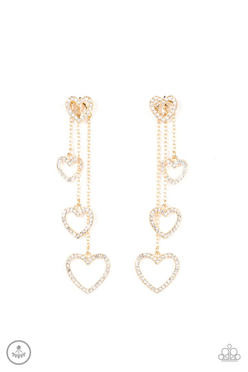 Falling In Love Gold Earring