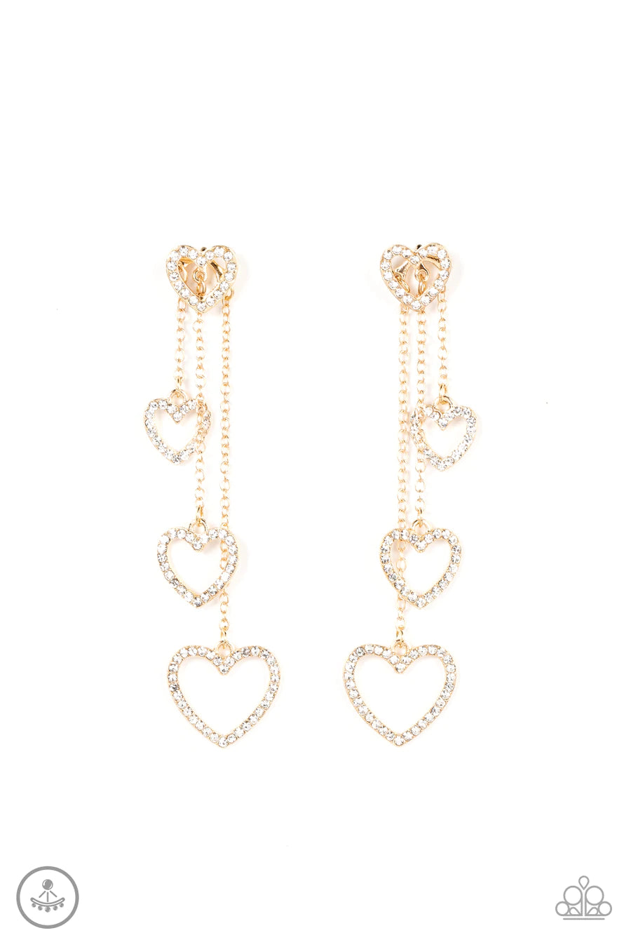 Falling In Love Gold Earring
